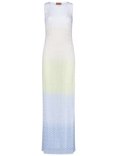Missoni Zigzag-pattern Sleeveless Maxi Dress