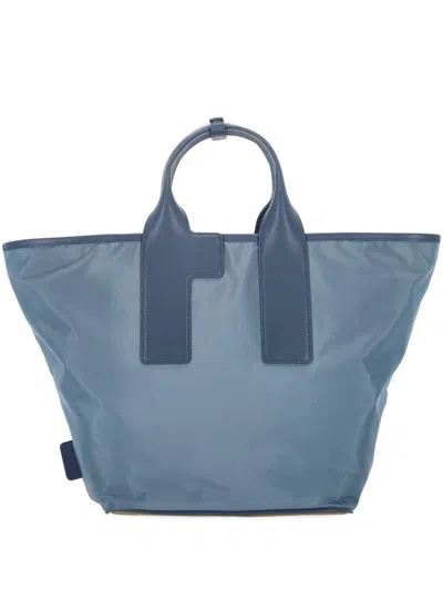 Furla Tote Bag With Detachable Strap And Handles In Blue