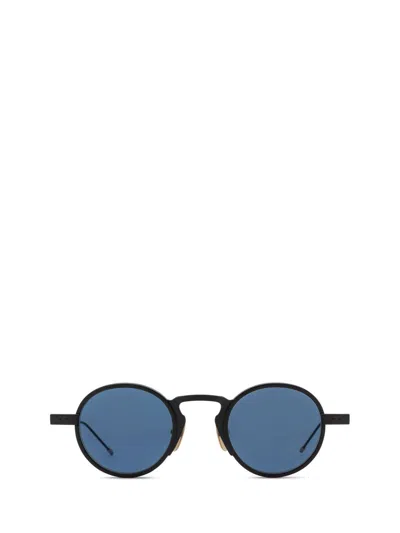 Thom Browne Round Frame Sunglasses In Blue