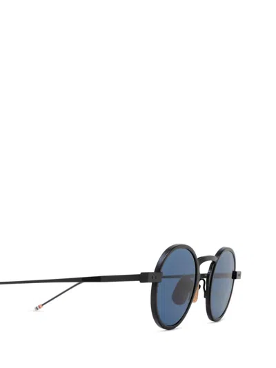 Thom Browne Round Frame Sunglasses In Blue
