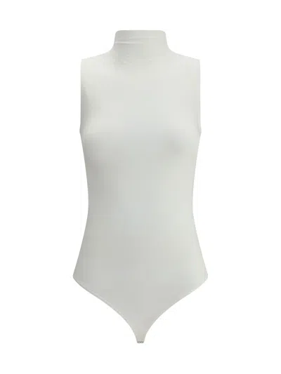 Wolford Fitted White Turtleneck Bodysuit
