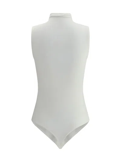 Wolford Fitted White Turtleneck Bodysuit