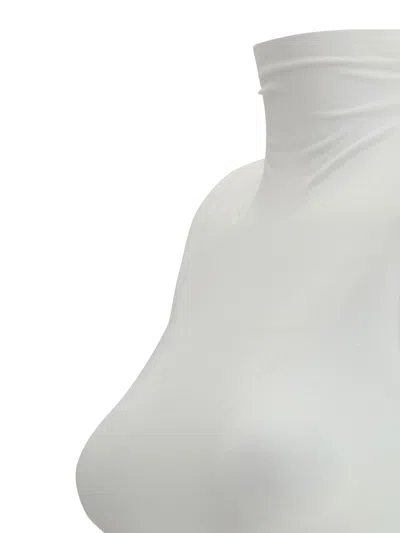 Wolford Fitted White Turtleneck Bodysuit
