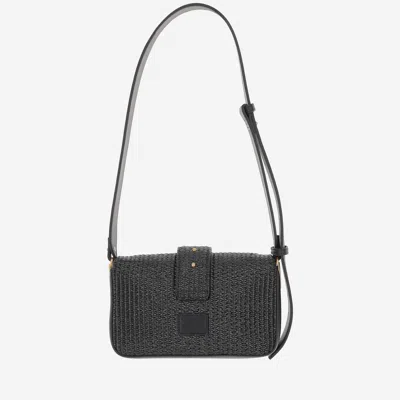 Pinko Mini Love Bag Slouchy Small Shoulder Bag In Gray