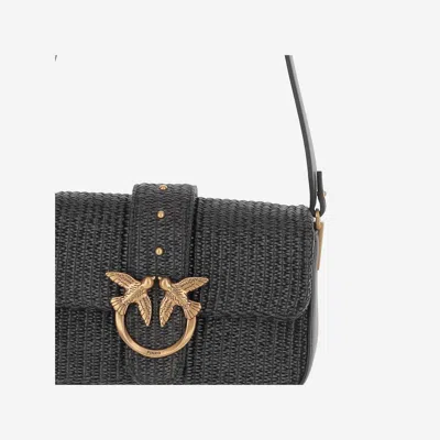 Pinko Mini Love Bag Slouchy Small Shoulder Bag In Gray