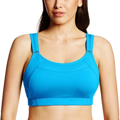 New Balance Women's The Shockingly Unshocking Sports Bra In Wave Blue