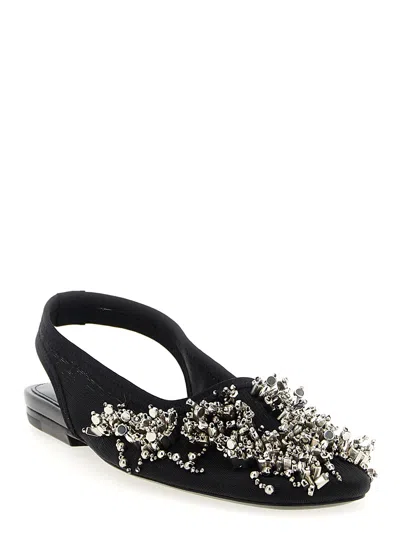 Dries Van Noten Beaded Slingback With Embellished Open Back