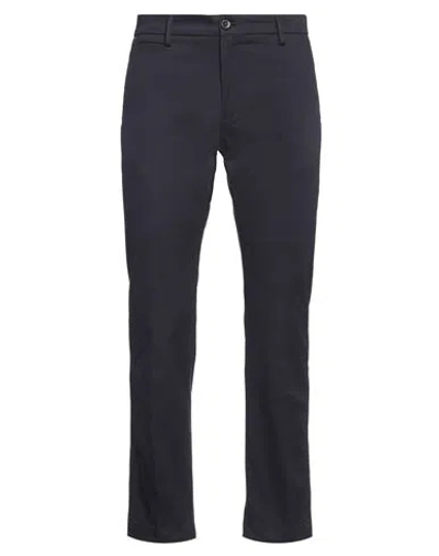 Messagerie Man Pants Midnight Blue Size 38 Cotton, Elastane In Blue