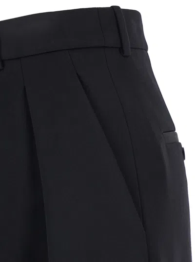 Saint Laurent Wide Leg Trousers With Pleats And Pockets