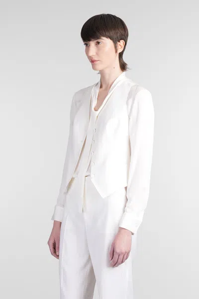 Tagliatore Giselle Vest In White Wool