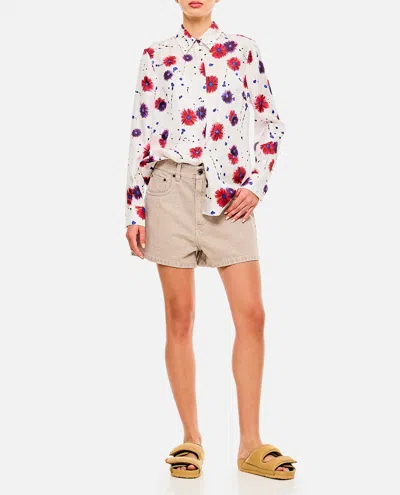 Fendi Toffee Cotton Clothing Shorts In Gray