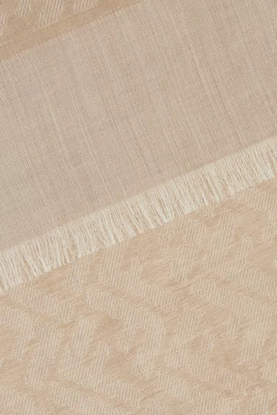 Fendi Cappuccino Silk Blend Scarf