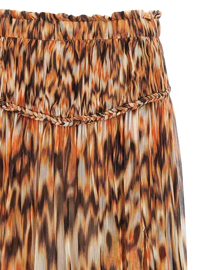 Isabel Marant 'rolande' Animal Print Skirt