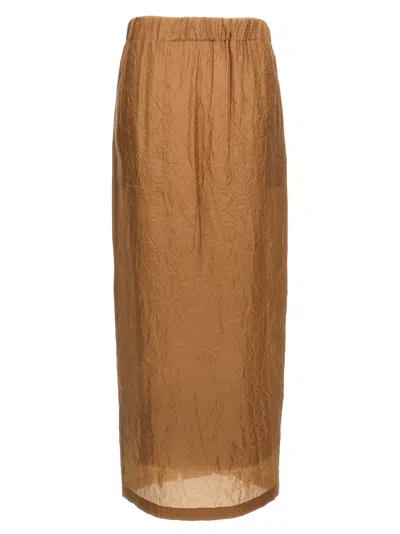 Max Mara Aeroso Back Slit Skirt In Multi