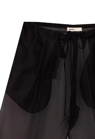 Khaite Trenton Pants In Black