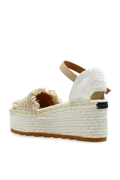 Stella Mccartney Canvas Wedge With Multicolor Fringe Detail