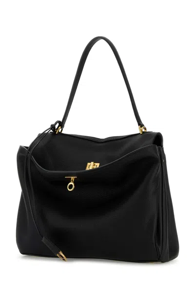 Balenciaga Women's Leather Rodeo Handbag In Black