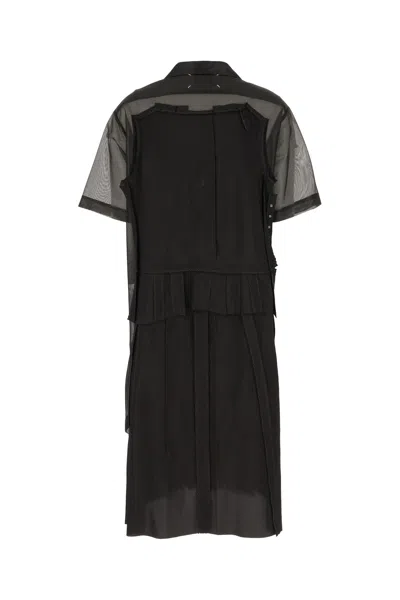 Maison Margiela Midi Polo Dress In Black