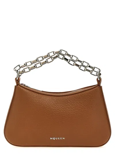 Alexander Mcqueen Mcqueen T-bar Mini Handbag In Brown