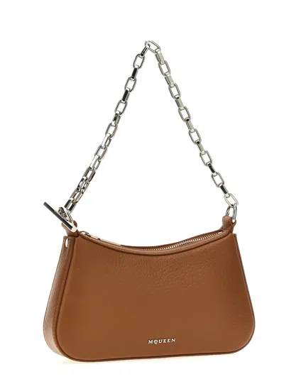 Alexander Mcqueen Mcqueen T-bar Mini Handbag In Brown