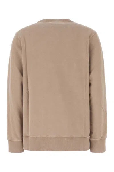 Fendi Cappuccino Cotton Oversize Sweatshirt In Nude