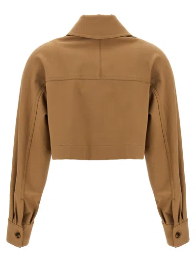 Max Mara Smalto Short Jacket In Gold