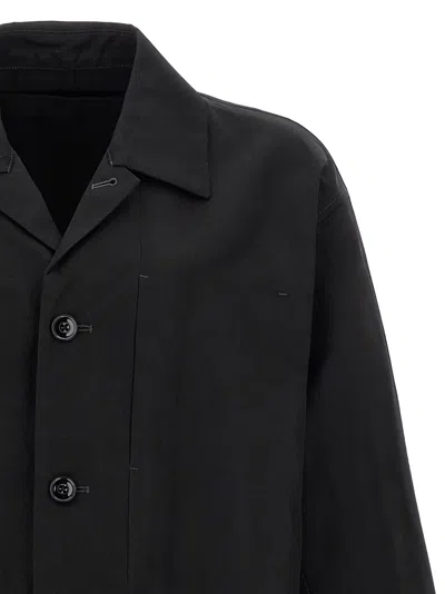 Lemaire 'collared Front Pockets Workwear Jacket' In Black