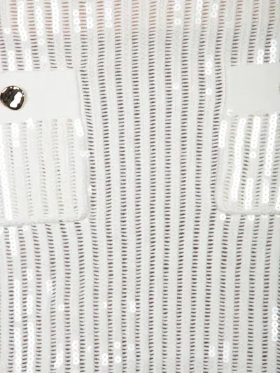 Self-portrait Self Portrait 'crochet' Skirt In White Cotton Blend