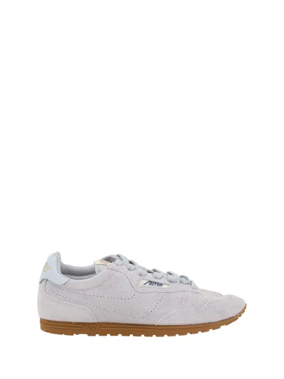 Autry Windspin Low Suede Sneakers With Ultra-flat Sole