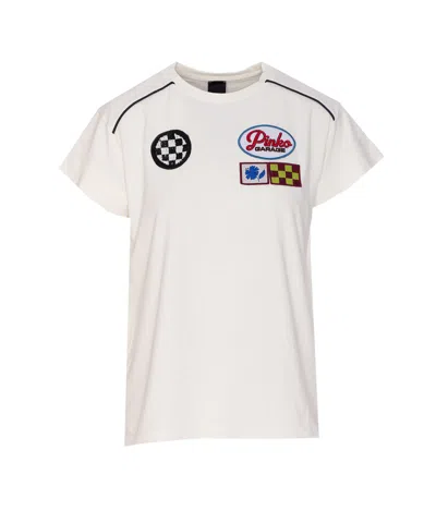 Pinko Short Sleeve T-shirt With Colorful Patches
