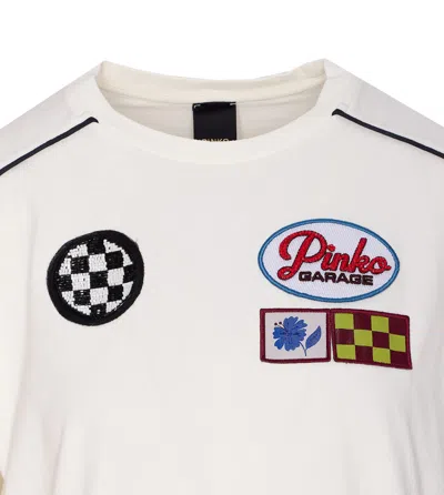 Pinko Short Sleeve T-shirt With Colorful Patches