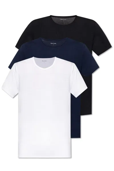 Paul Smith 3-pack Crew Neck T-shirts With Short Sleeves