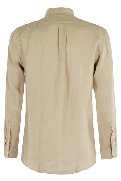 Polo Ralph Lauren Linen Custom Fit Shirt In Multi