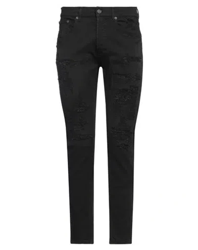 Dondup Man Jeans Black Size 30 Cotton, Elastomultiester, Elastane
