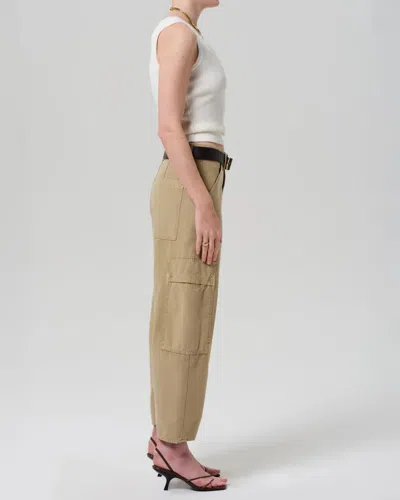 Citizen Of Humanity Marcelle Low Sung Cargo In Sateen