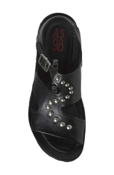 As98 A.s.98 Romy Studded Sandal In Black