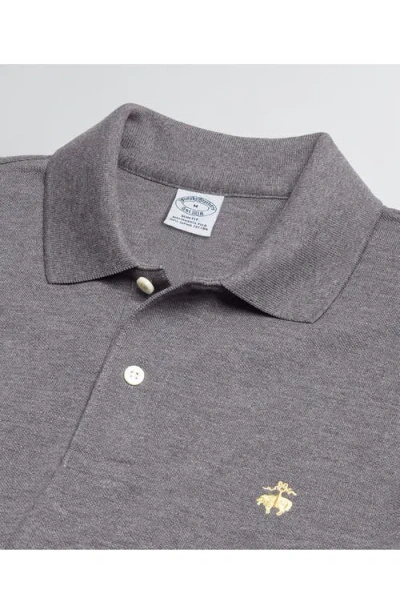 Brooks Brothers Golden Fleece Stretch Supima Polo Shirt In Charcoal Heather