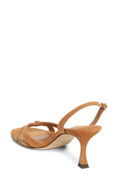 Jimmy Choo Elsy 70 Suede Slingback Open Toe Sandals In Brown