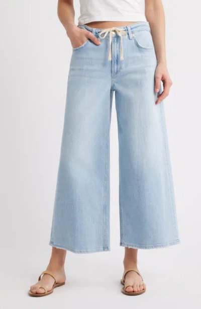 Rails Angeleno Wide Leg Crop Jeans In Scuba In Blue