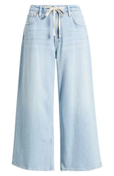 Rails Angeleno Wide Leg Crop Jeans In Scuba In Blue