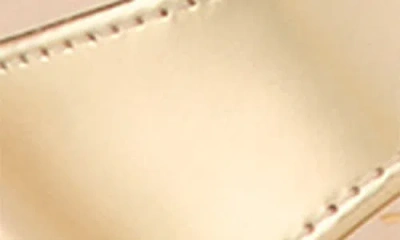 Stuart Weitzman Nudist Metallic Leather Slide Sandals In Gold