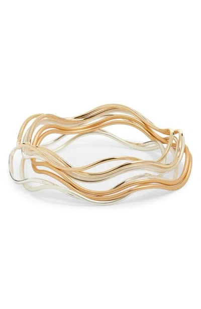 Nordstrom Set Of 8 Wavy Bangles