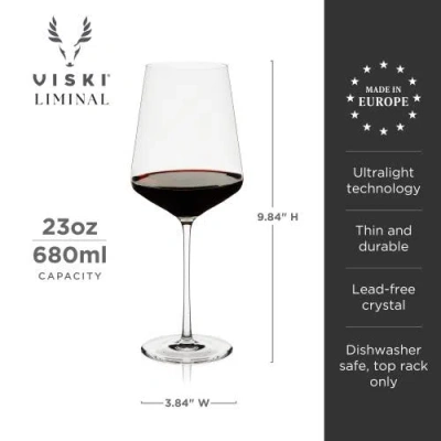 Viski Reserve Liminal Universal Wine Glasses Set Of 4