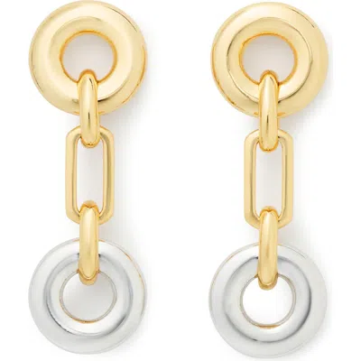 Kate Spade New York Mixed Metallic Linear Drop Earrings