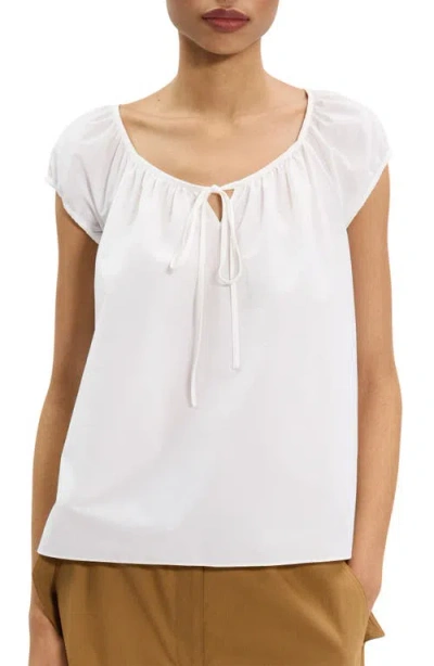 Theory Easy Tie Blouse