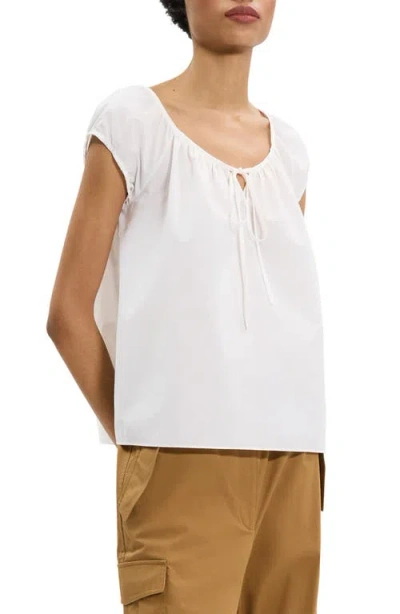 Theory Easy Tie Blouse