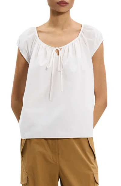 Theory Easy Tie Blouse