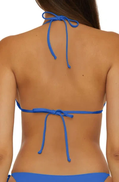 Becca 'color Code' Triangle Bikini Top In Blue