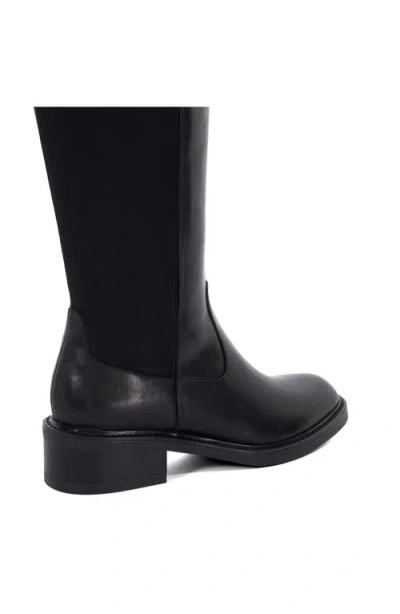 Dune London Tanoramic Tall Boot In Black