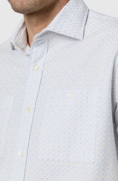 Sid Mashburn Marquez Embroidered Cotton-voile Shirt In White